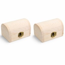 Set 2 Scatole in Legno a Baule