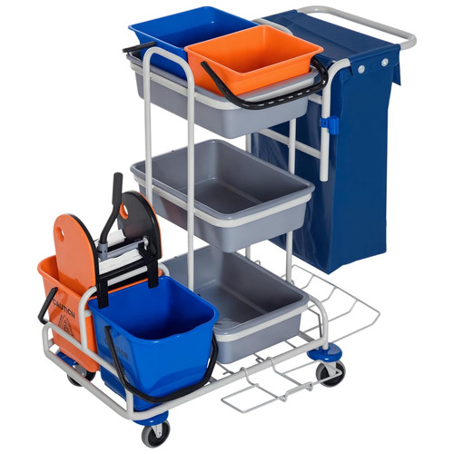 Homcom carrello per - per, pulizie
