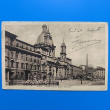 ROMA PIAZZA NAVONA CIRCO CANALE - FOTOTIPIA ALTEROCCA TERNI  CARTOLINA VIAGGIATA