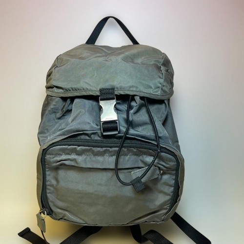 Zaino prada nylon grigio - zaino, in
