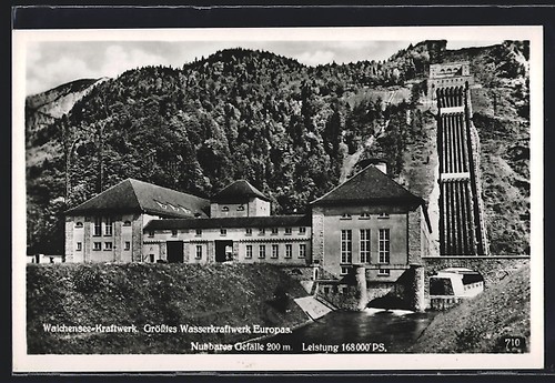 Cartolina walchensee vista - walchensee,,