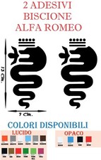 2 Adesivi BISCIONE ALFA ROMEO