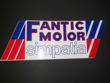 Fantic Motor Simpatia vetrofania adesivo originale anni '80 epoca no poster