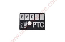 Targa Identificazione Blocco