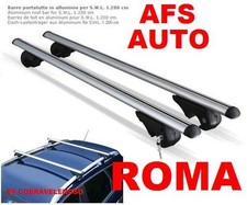 BARRE PORTATUTTO ALLUMINIO AFS X FIAT CROMA 2005 CON RAILS CON CHIAVE ANTIFURTO