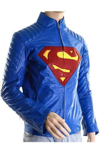 Costume giacca pelle blu