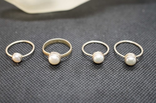 Anello argento perle - in,