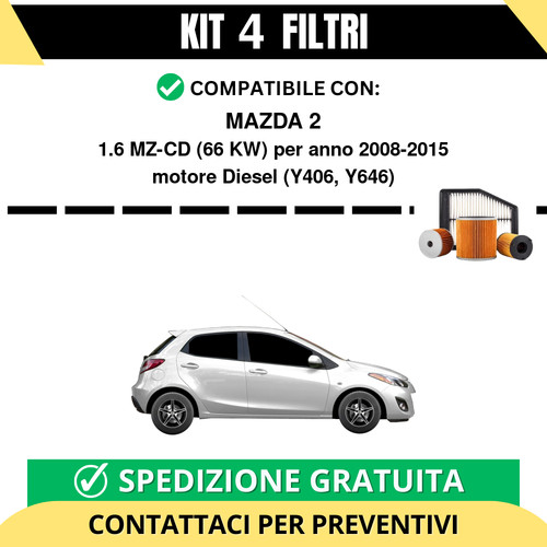 Kit filtri tagliando per - 4,