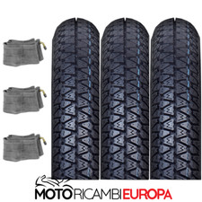 KIT 3 COPERTONI GOMME + CAMERE D'ARIA PER VESPA PX 125 150 200 3.50.10