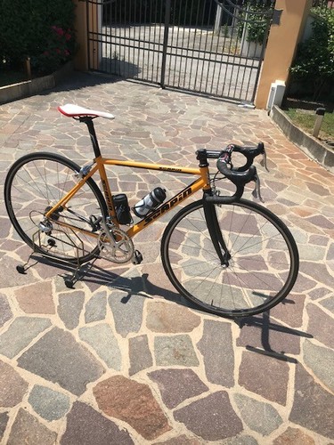 Bici corsa giallo - bici,