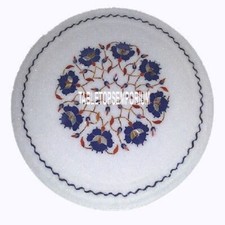 Tavolo 12'' intarsiato marmo