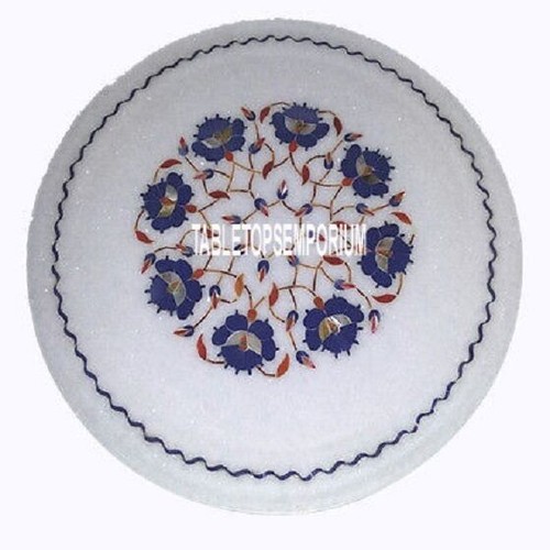 Tavolo intarsiato marmo - 12'',