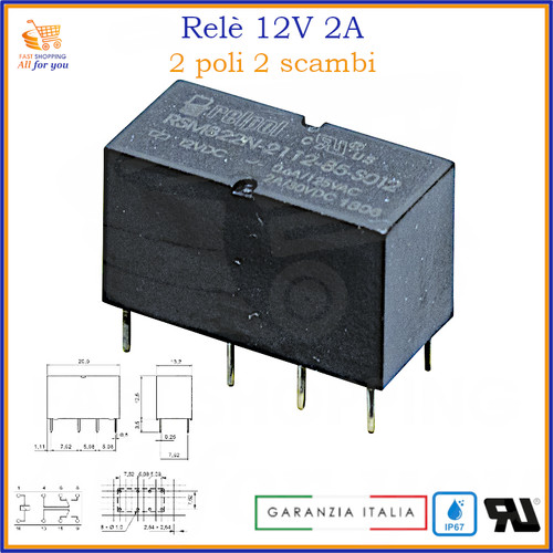 Rele 12v volt elettronico - 12v,