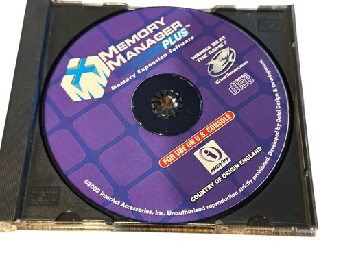 Gameshark memory manager plus - memory,