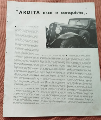 Fiat ardita foto - ardita, articolo
