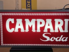 Collezionismo insegna luminosa Bifacciale vintage Campari Soda