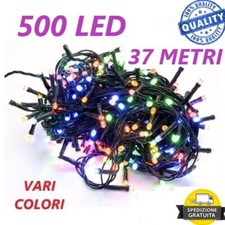 LUCI DI NATALE 500 LED DECORAZIONI NATALIZIE VARI COLORI ADDOBBI ALBERO NATALE