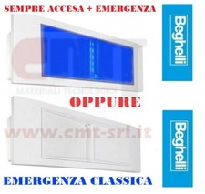 BEGHELLI 1499BLU LAMPADA DI EMERGENZA 11W STILE IN BLU 6/18H INCASSO