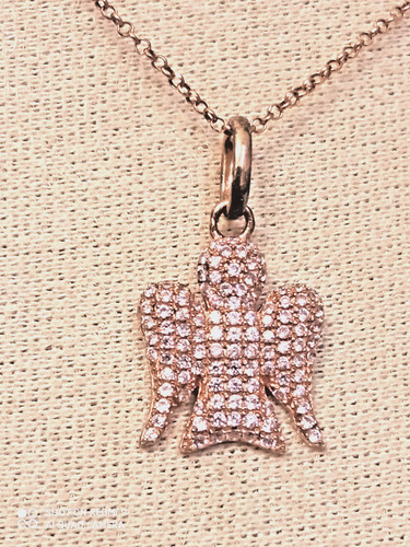 Collana argento rosato - b4,