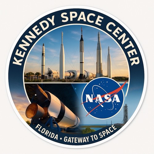Adesivo kennedy space - adesivo,