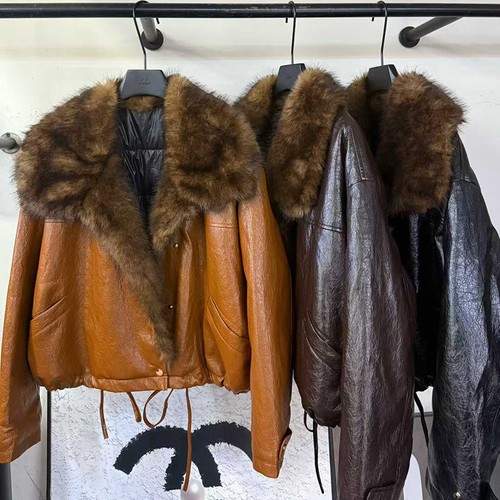 Cappotto pelliccia donna - , pelle