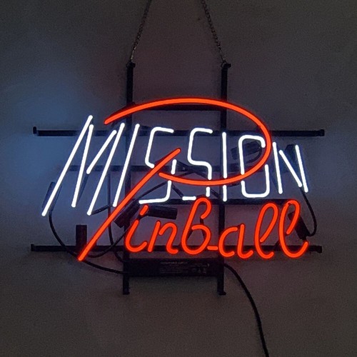 Insegna mission pinball neon - pinball,