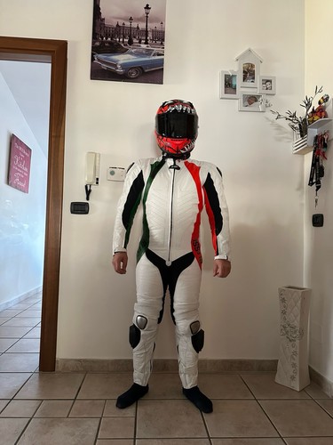 Tuta moto pelle intera - tuta,