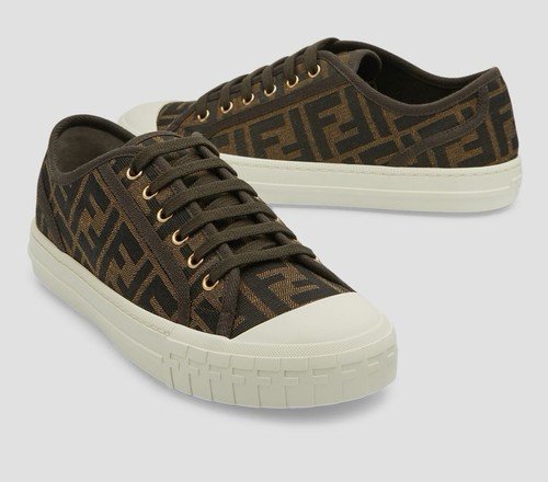 Fendi domino jacquard low top - fendi, low-top