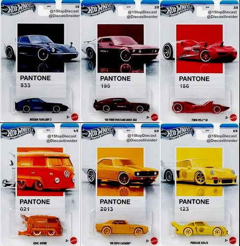 Hot wheels serie pantone - pantone, 2026