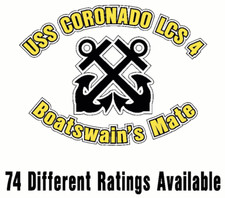 USS CORONADO LCS 4 Oval Decal