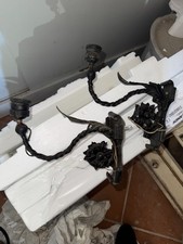 COPPIA APPLIQUES FERRO BATTUTO