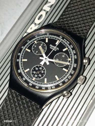 Swatch chrono 1990 black - 1990,