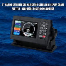 Navigatore GPS Marino 5" Colore LCD GNSS Doppia Modalità per Barche Versione IT