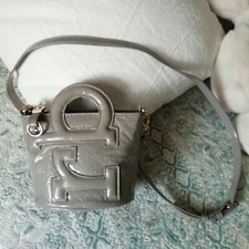 Borsetta a secchiello Rocco Barocco grigia piccoli manici tracolla borsa donna