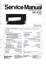 Technics Service Manual per SE- A 3K inglese copia