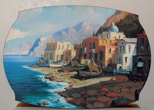 Quadro paesaggio riva - paesaggio,