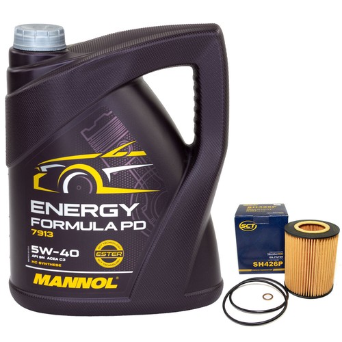 Kit olio motore 5 litri - 5w-40,