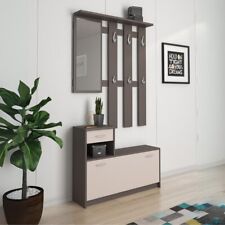 Mobile Ingresso 100 Cm Con Scarpiera Appendiabiti E Specchio Rudolf Cashmere