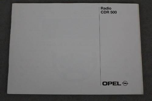 Opel radio cdr - opel,