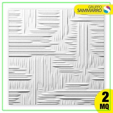 Pannelli polistirolo decorativi per soffitto parete 50x50cm Confezione 2 mq 8 pz
