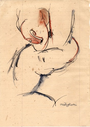 Modigliani 002014 drawing - modigliani,