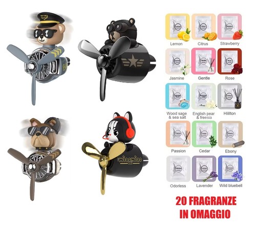 Car aromaterapia orso pilota - orso,
