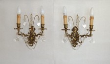 Coppia di applique cristallo