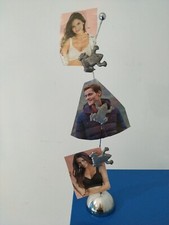 PORTAFOTO VERTICALE VINTAGE IN METALLO E RANE CALMITATE IN ALLUMINIO