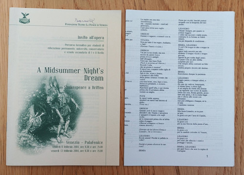 Invito all opera midsummer - all'opera:,