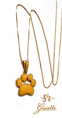 Collana zampetta animale 45cm - collana,