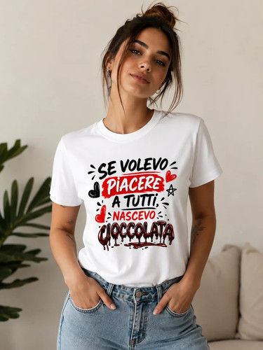 Shirt donna nera se volevo - t-shirt,