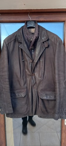 Trench marlboro vera pelle - pelle, xxl