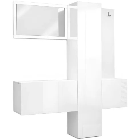 Mobile ingresso pezzi - pezzi, bianco