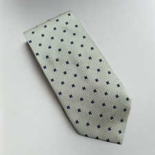 Cravatta sartoriale made in Italy oro con quadretti tutta seta 